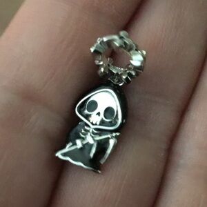 S925 Grimm Reaper Halloween Charm - Pandora Style